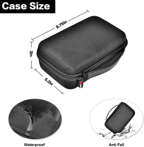 Trimmer Travel Storage Case with Mesh Pocket for T Finisher Liner, Comb Cutting Guide, Clipper Blade Oil, Cleaning Brush and Other Grooming Kit