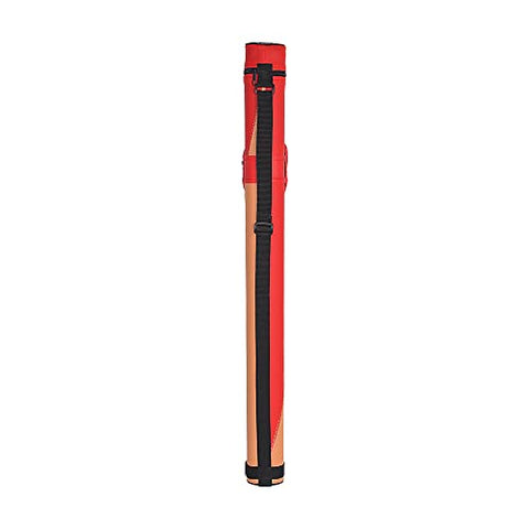 WAYMARK Billiard/Pool Cue 1x1 Hard Case, Holds 1 Complete 2-Piece (1 Butt/1 Shaft) Cue Stick Carrying Case(Red+Orange)