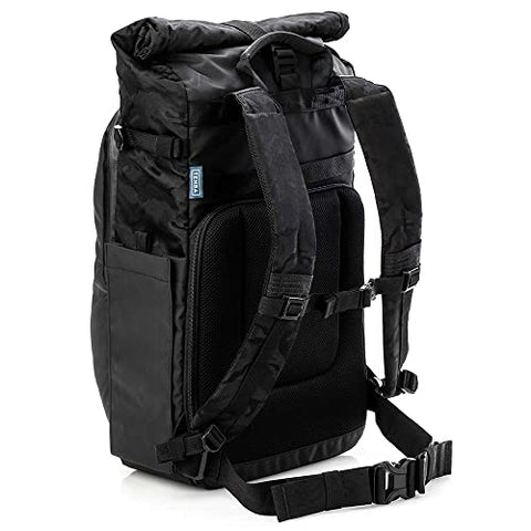 Tenba Fulton v2 16L All Weather Backpack for Mirrorless and DSLR cameras and lenses – Black/Black Camo (637-738)