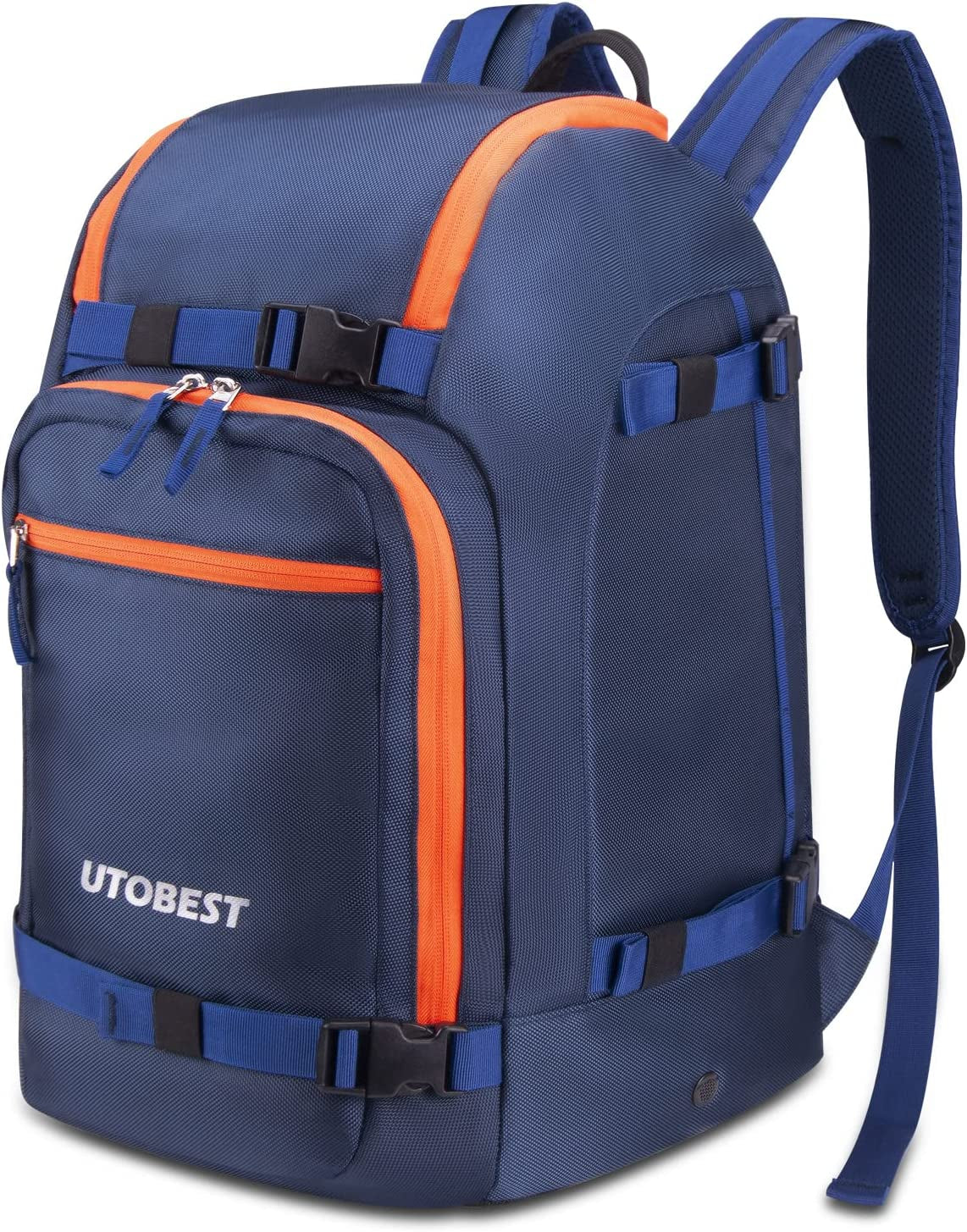 UTOBEST Ski Boot Bag Backpack, 55L Waterproof Snowboard Boot Bag, Ski Boot Travel Backpack for Skis, Snowboard, Helmet, Gloves, Goggles, Ski Gear, Accessories