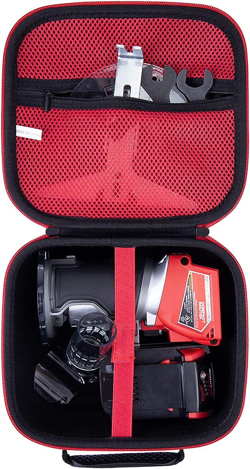 Khanka Hard Storage Case Replacement for Milwaukee 12.0V Cordless Rotary  Tool 2460-20, Case Only