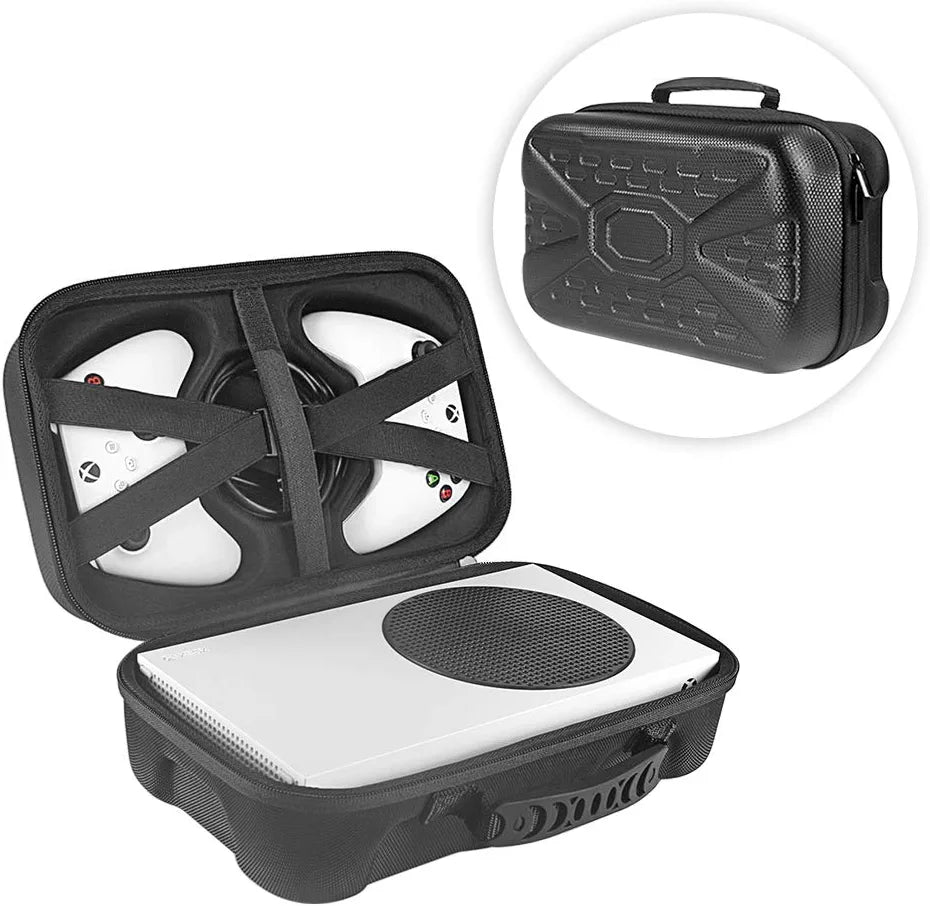 Travel Case Compatible with Xbox Series S with Protective Foam for Console, Controller, HDMI Cable 