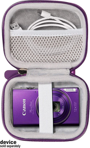 Digital Camera Case for Canon Powershot ELPH180, ELPH 190, ELPH 350 HS, ELPH 310 HS, ELPH 360; Sony W800/S, DSCW830; Abergbest 21 Mega Pixels; Kodak FZ43, Fz53-Bl;Lecran