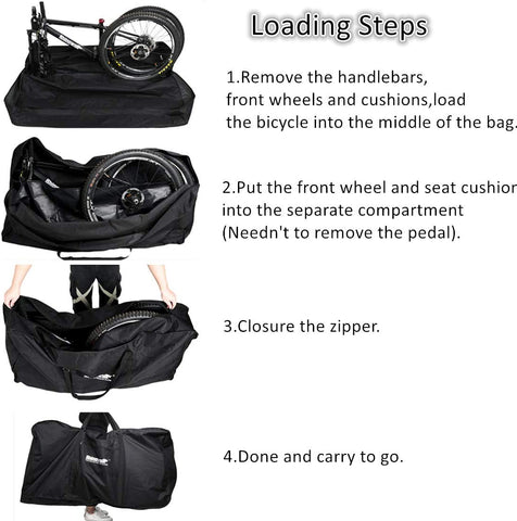 Aophire Folding Bike Bag 26-29 inch | Thick Bicycle Case for Air Travel,Transport,Shipping