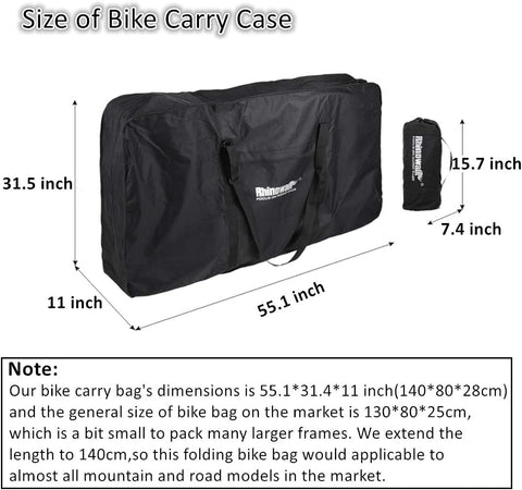 Aophire Folding Bike Bag 26-29 inch | Thick Bicycle Case for Air Travel,Transport,Shipping