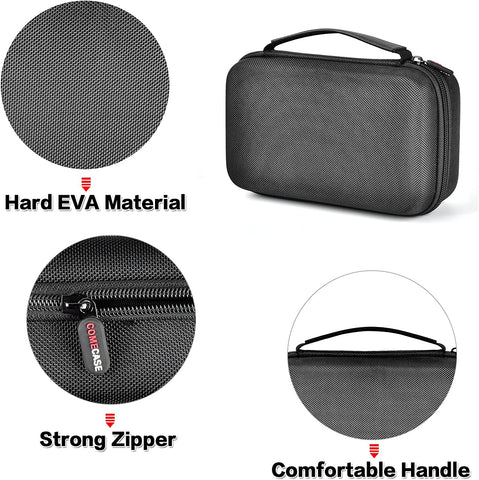 Trimmer Travel Storage Case with Mesh Pocket for T Finisher Liner, Comb Cutting Guide, Clipper Blade Oil, Cleaning Brush and Other Grooming Kit