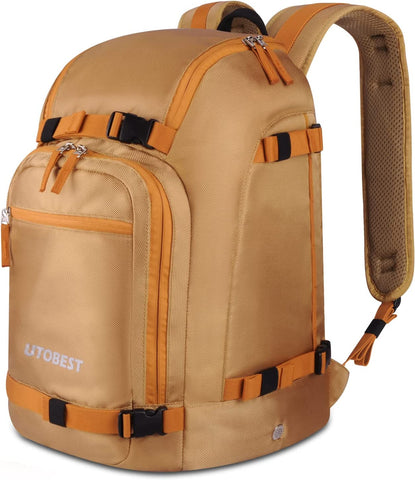 UTOBEST Ski Boot Bag Backpack, 55L Waterproof Snowboard Boot Bag, Ski Boot Travel Backpack for Skis, Snowboard, Helmet, Gloves, Goggles, Ski Gear, Accessories
