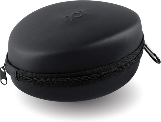 Ijoy Hard Headphone Travel Case for Foldable Rechargeable Wireless Ijoy Headphones- Portable, Universal Hard EVA Shell Storage Bag with Zipper for Carrying on and over Ear Studio Headsets- Black