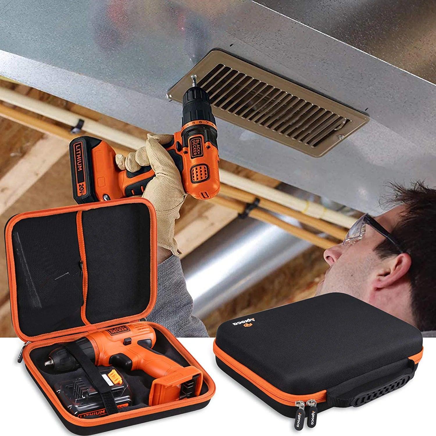Hard Travel Storage Carrying Protective Case for BLACK+DECKER LDX120C 20V MAX Cordless Drill/Driver