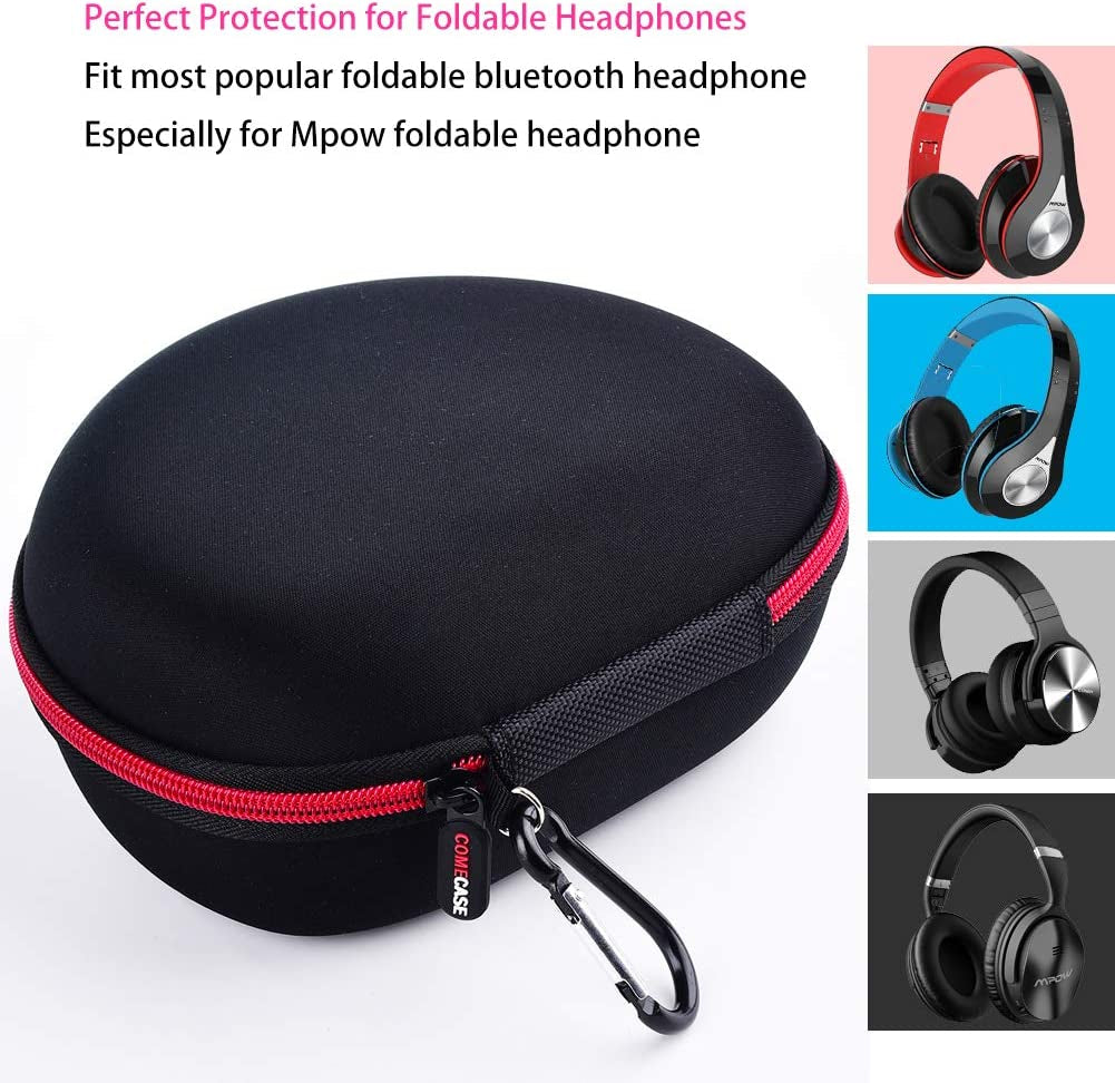 Headphone Case Compatible with Mpow 059 / for Beats Studio3/ for Beats Solo3/ Solo2/ for Picun P26/ for Elecder I39 and More Foldable Bluetooth Wireless Headset, Over-Ear/On-Ear - Black