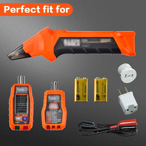 Case Compatible with Klein Tools ET310 AC Circuit Breaker Finder, 80041 Outlet Repair Tool Kit & RT250 GFCI Receptacle Tester