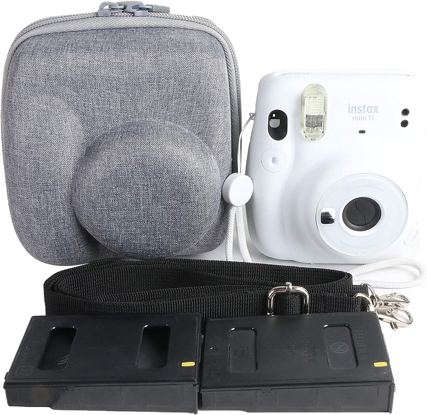 Hard Carrying Case Replacement for Fujifilm Instax Mini 11 Instant Camera (Gray)
