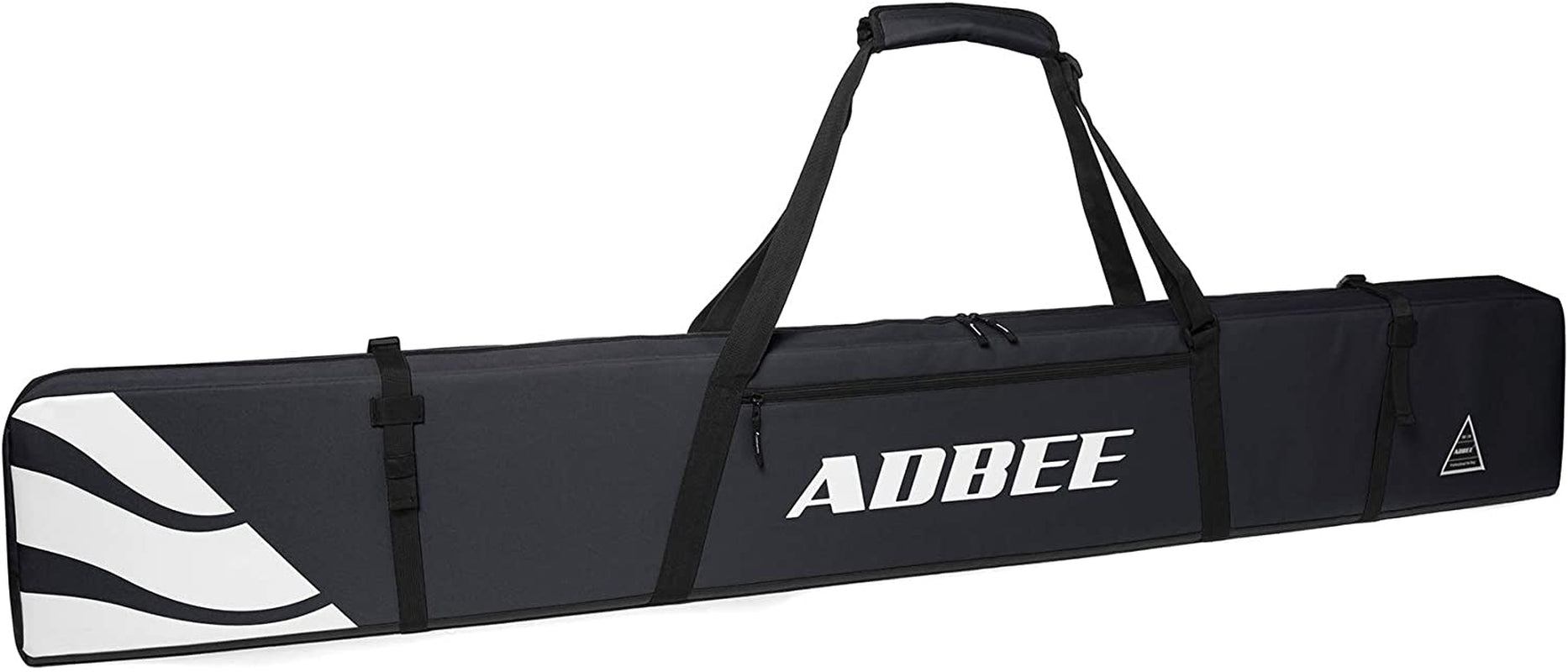ADBEE Ski Bag – Padded Ski Bag with Durable Handle – Waterproof Fully Padded Ski Strap Carrier – Reliable 600D Oxford Fabric – Heavy-Duty Zippers and Buckles