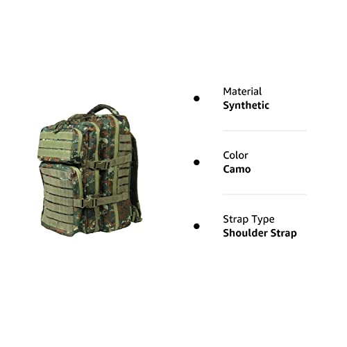 OSAGE RIVER Fishing Tackle Backpack with Fishing Rod Holder, Large Fishing Tackle Bag for Tackle Trays, Tackle Box Backpack for Bass Fishing Camping Traveling Hunting, Camo