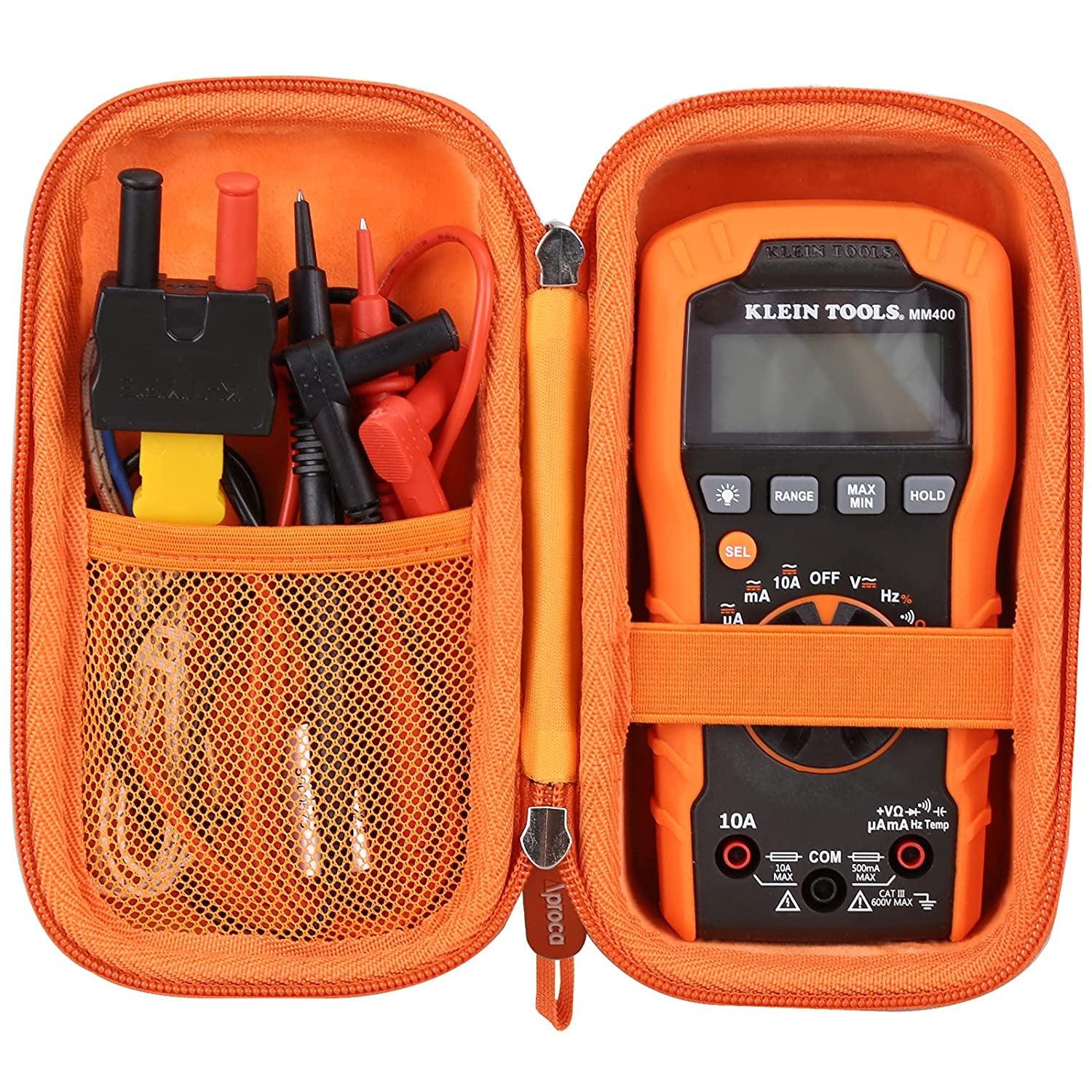 Hard Carrying Storage Case, for Klein Tools MM400 / MM300 Multimeter