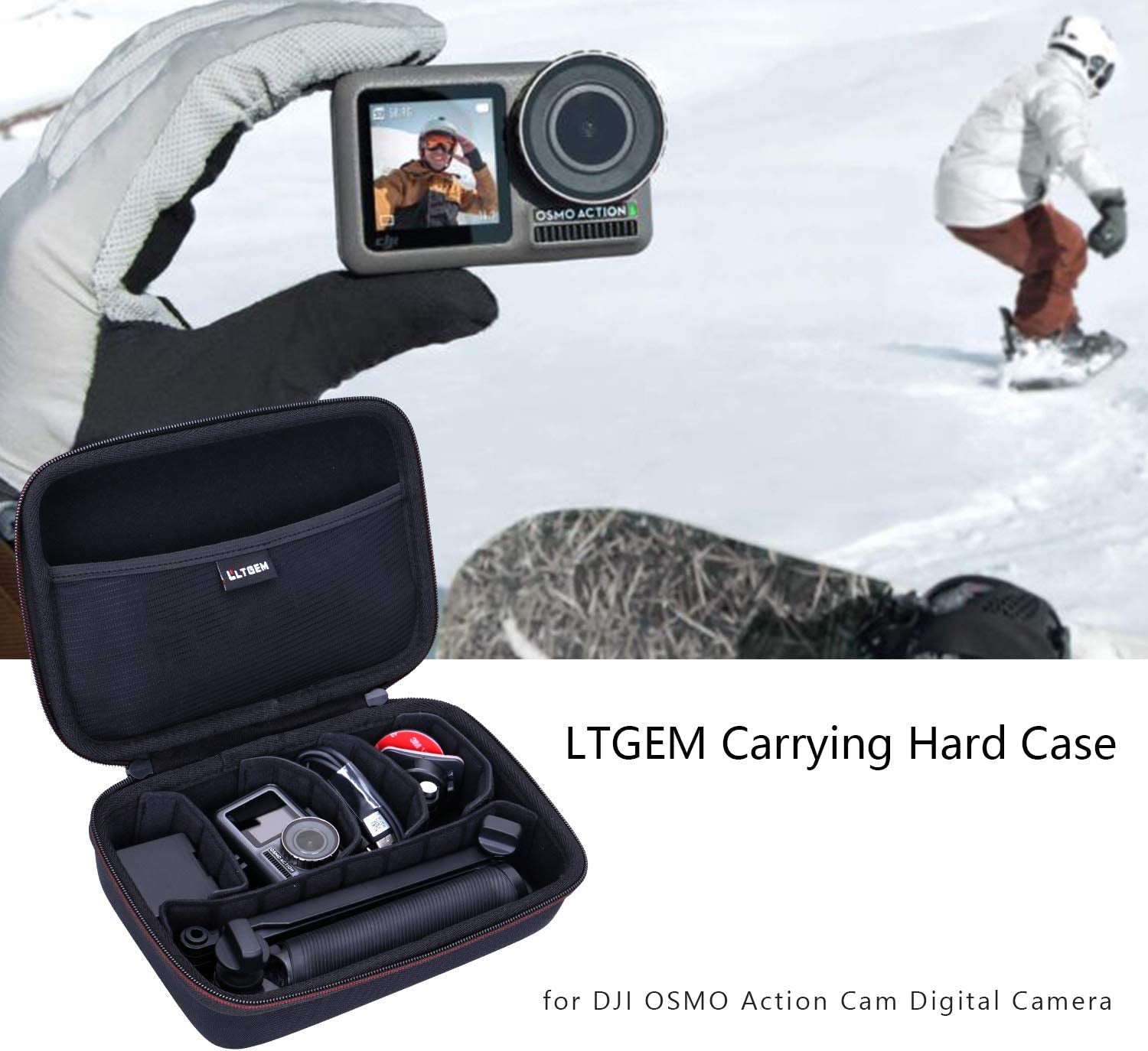 EVA Hard Case for Gopro Hero Series or DJI Osmo Action / Action 2 / Action 3 Action Camera（Removable Inner）