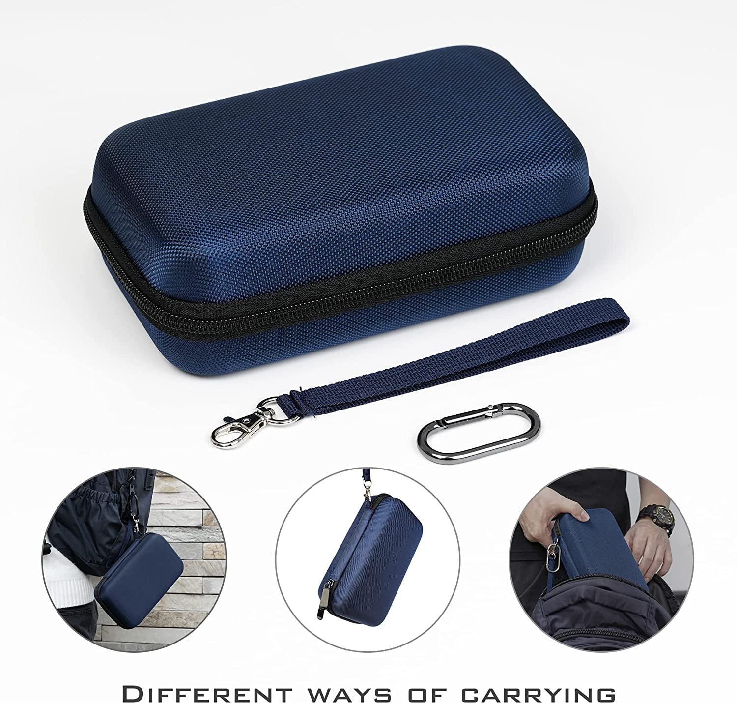Carrying Case Compatible with Backbone One Midnight Blue Half-Hard Portable Travel Carry Case with Mesh Pocket Compatible with Backbone One