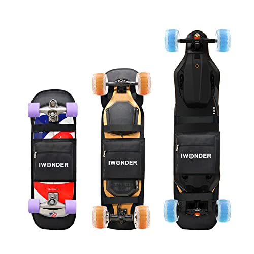 IWONDER Electric Skateboard Backpack Regular Skateboard Bag Longboard Adjustable Shoulder Foldable Carrier Travel Backpack Skateboard Bag