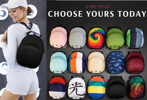 Baseball Cap Carrier Hat Box Travel Case for Hats Carry On Hat Bag with Shoulder Strap - Black