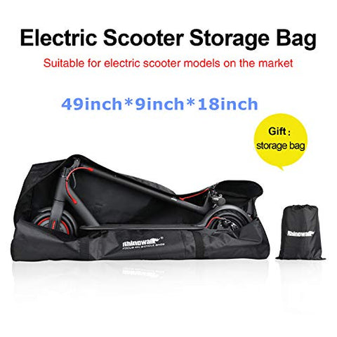 SUNELFFY Electric Scooter Carrying Bag E-Scooter Storage Transport Bag Foldable Scooter Accessory Backpack Handbag Shoulder Bag Heavy Duty for Mijia M365 /M365 Pro Xiaomi Segway (Black)