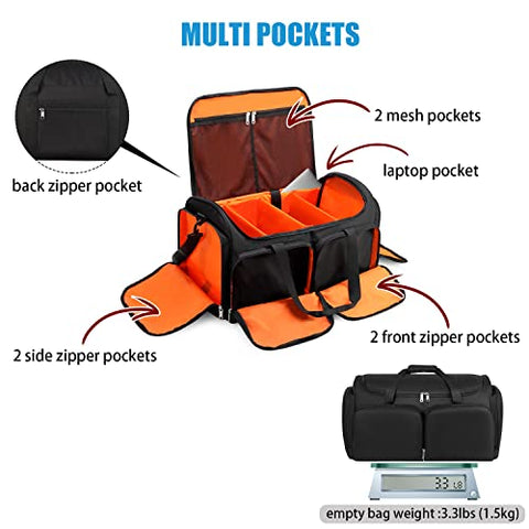 Cable Bag Music Dj Band Equipment Case Audio Bag Harness Music Gear with Dividers Inside Musiclites Cable Accessories Management for Men Microphone Bag Gig Bag Large Cable File Organzier Bag High Capacity Gig Band Cable File Bag High Capacity Gig Band Cab