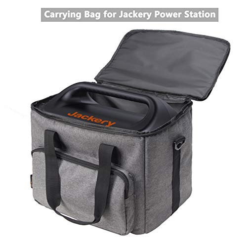 PACMAXI Carrying Bag Compatible with Jackery Portable Power Station Explorer 1000, Water Resistant Carrying Bag for Jackery Portable Power Station (Dark Grey)