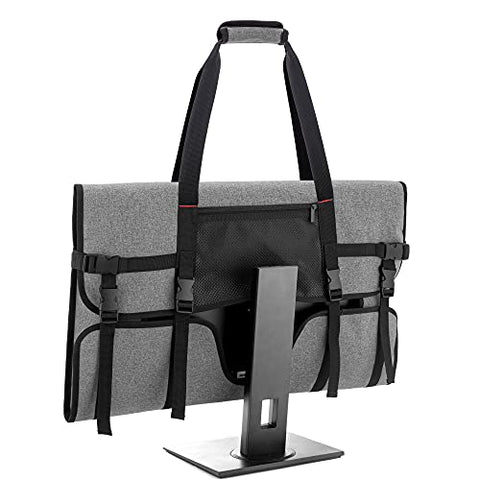 Trunab Carrying Case for 24" Monitors/LCD Screens Compatible with iMac 21.5"/24", Protective Monitor Travel Bag with Padded Velvet Lining (Patented Design)