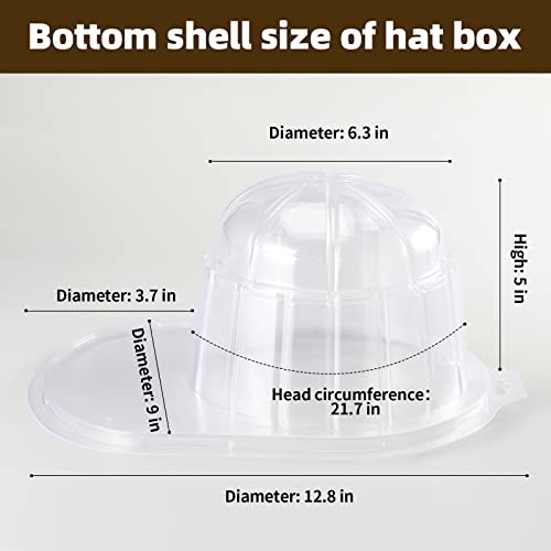 2-Pack Baseball Cap Display Case, Clear Wall-Mounted Protector for Signed Caps, Collectible Hat Storage Organizer