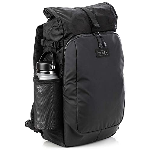 Tenba Fulton v2 16L All Weather Backpack for Mirrorless and DSLR cameras and lenses – Black/Black Camo (637-738)