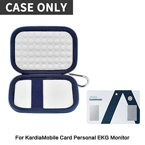 Case Compatible with KardiaMobile Card Personal EKG Monitor. Portable Heart Rate Monitor Card Storage Carrying Bag, Travel Protective Holder Organizer