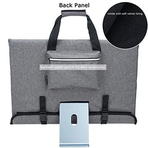 KISLANE Travel Carrying Case for 24'' iMac Desktop Computer, Protective Storage Bag for iMac Monitor Dust Cover with Carry Handle for 24 inch iMac Screen and Accessories (Grey)
