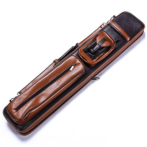 TROUFY High Capacity 4x8 Pool Cue Case with Backpack Straps for 4 Butts 8 Shafts Billiard Cue Sticks