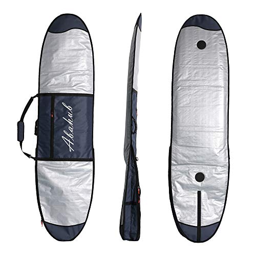 Abahub Premium 6'0 x 22 Surfboard Travel Bag, Foam Padded Surf Board Cover, Shortboard Carrying Bags for Surfing, Outdoor, Airplane, Car, Truck