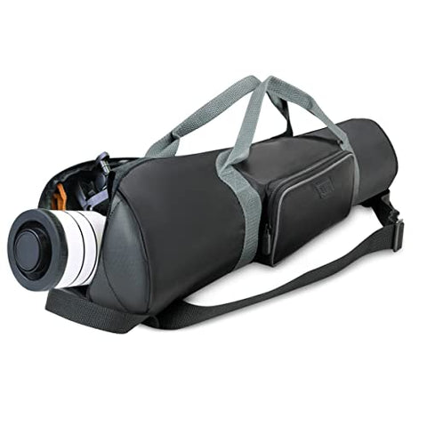 USA Gear Refractor Telescope Case Bag - Holds Telescopes/Tripod 21 to 35 inches - Adjustable Extension, Storage Pocket, and Strap - Compatible with ToyerBee, Gskyer, Celestron Telescope Bag, etc.
