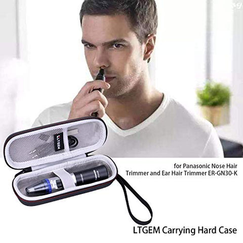 LTGEM EVA Hard Case for Panasonic Nose Hair Trimmer and Ear Hair Trimmer ER-GN30-K, Men's Wet/Dry Trimmer Cleaning System (Case Only)