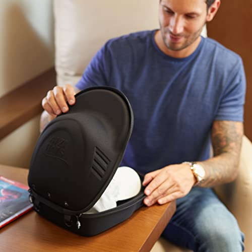 Baseball Cap Carrier Hat Box Travel Case for Hats Carry On Hat Bag with Shoulder Strap - Black
