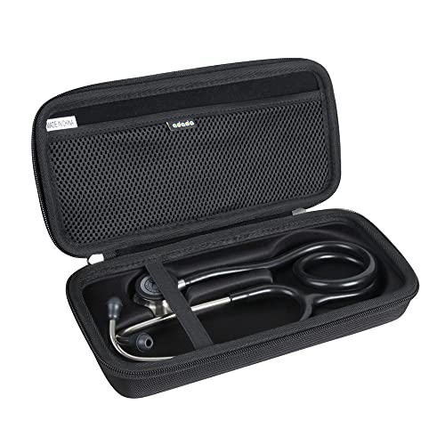 Adada Hard Travel Case for 3M Littmann Classic III Monitoring Stethoscope (Black)