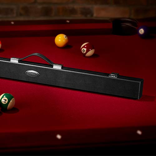 Casemaster by GLD Products Deluxe Billiard/Pool Cue Hard Case, Holds 1 Complete 2-Piece Cue (1 Butt/1 Shaft), Black