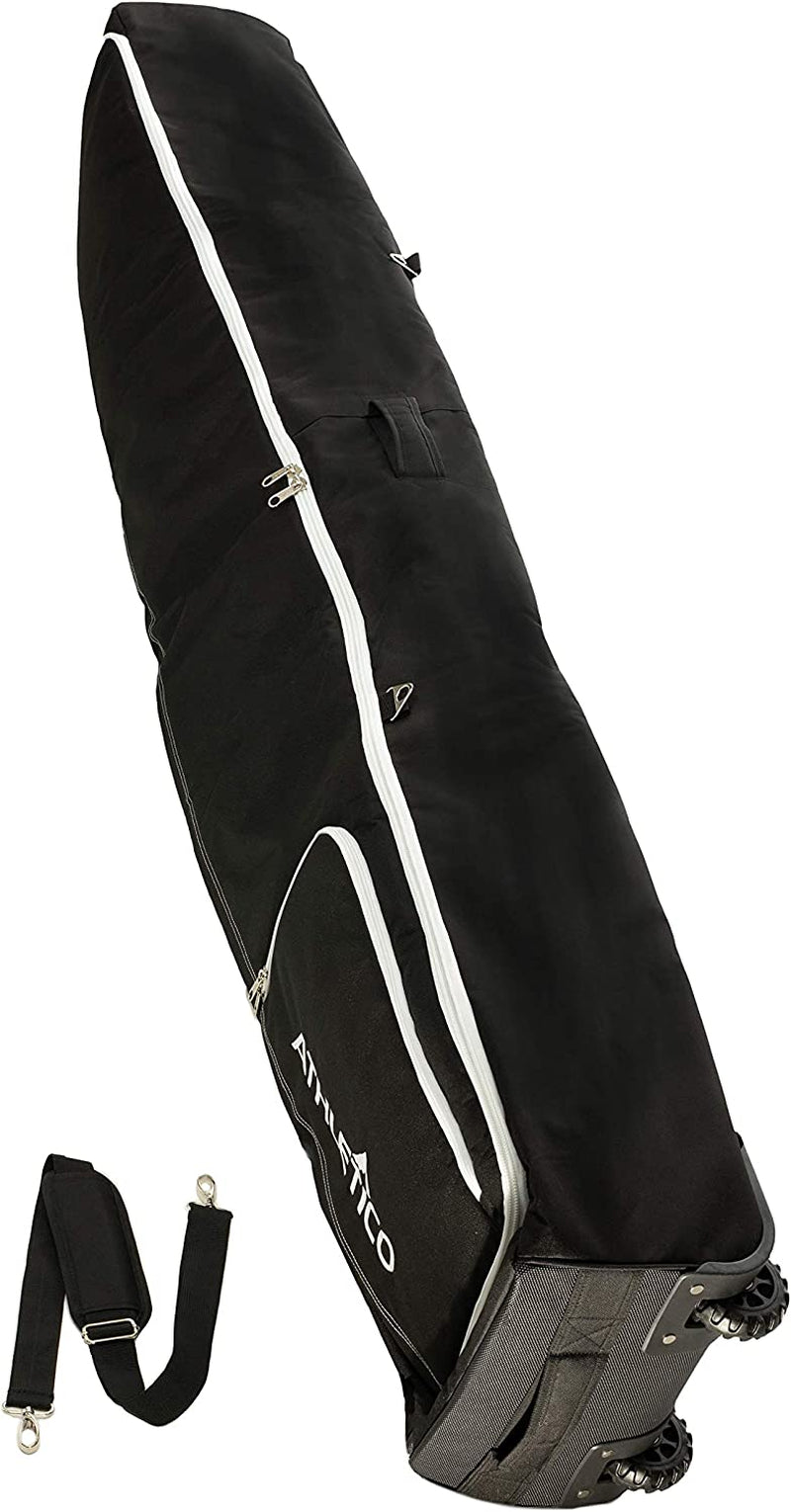 Athletico Rolling Double Ski Bag - Padded Ski Bag with Wheels for Air Travel