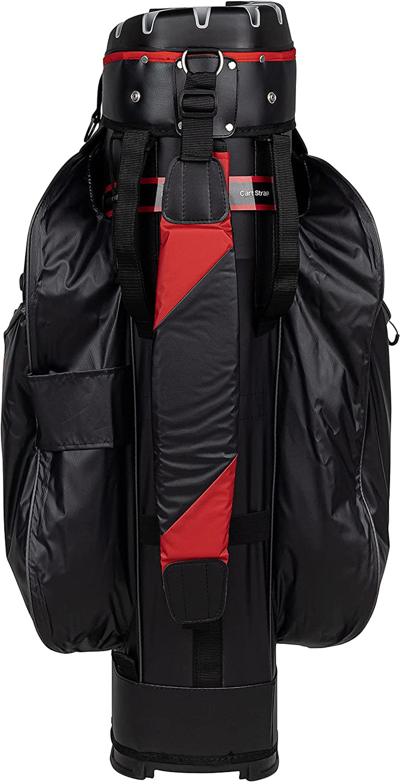 Premium Cart Bag with 14 Way Organizer Divider Top