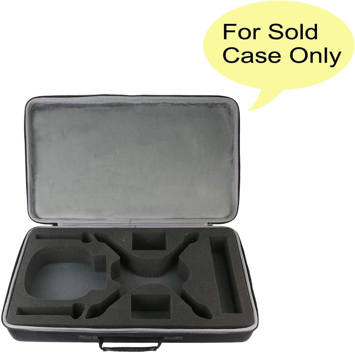 Hard Travel Case for Holy Stone HS700 FPV Drone (Black Case -Size 1)