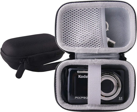 Hard EVA Travel Case for Kodak PIXPRO Friendly Zoom FZ55/FZ53/ FZ43/FZ45 Digital Camera (Black)