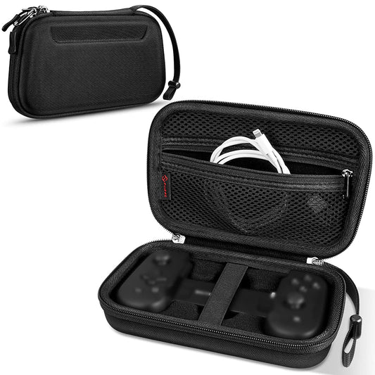 Carrying Case for Backbone One Mobile Gaming Controller - [Shockproof] Hard Shell Protective Cover Travel Bag with Inner Pocket (Black)