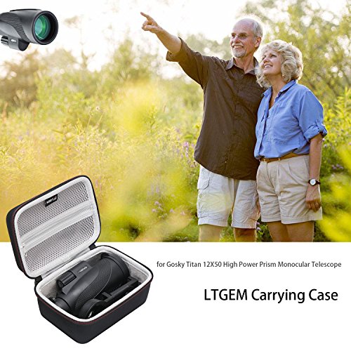 Monocular Case - Hard Carrying Case Compatible for Gosky 12X55 or Titan 12X50 or Pankoo 40X60 High Power Prism Monocular Telescope