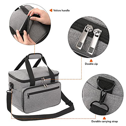 JEWERADO Carrying Case Bag Compatible with jackery Portable Power Station Explorer 160/240/300, Travel Storage Bag with Multiple Pockets for Charging Cable and Accessories