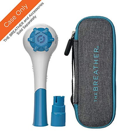 THE BREATHER CASE │Hard Storage Travel Case Only (Grey)│Designed for The Breather Hand-Held Inspiratory Expiratory Muscle Trainer