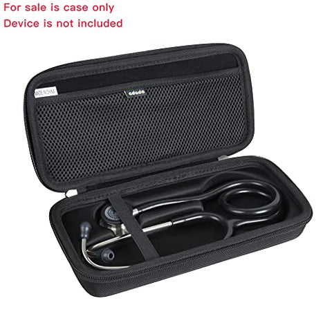 Adada Hard Travel Case for 3M Littmann Classic III Monitoring Stethoscope (Black)