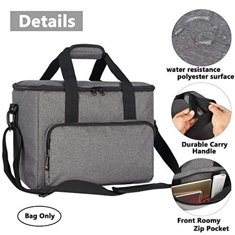 PACMAXI Carrying Bag Compatible with Jackery Portable Power Station Explorer 1000, Water Resistant Carrying Bag for Jackery Portable Power Station (Dark Grey)