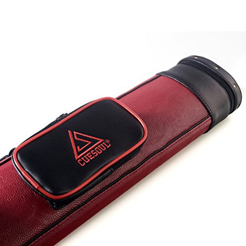 CUESOUL Soocoo Series 2x2 Hard Pool Cue Case -Holds 2 Cue Butt and 2 Cue Shafts,Four Color Available (CSCC-R208)