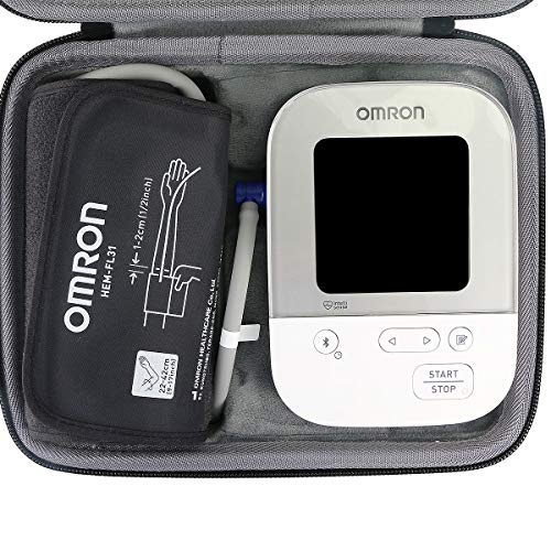Hard Case Replacement for OMRON Silver Omron M4 Blood Pressure Monitor Upper Arm Cuff BP5250 BP7250 HEM-7156 HEM-